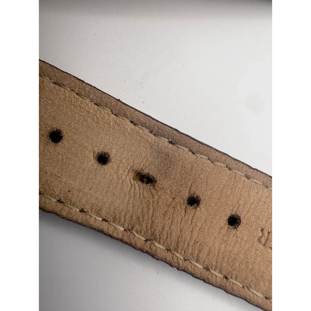 NewLife 20mm Genuine Leather Watch Strap - Dark Brown Crocodile skin